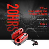 NNEDSZ Waterproof Wireless Bluetooth Earphones - Stereo 5.0 - Black
