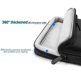 NNEDSZ Waterproof Nylon Laptop Handbag with Trolley Strap - Fits 15-15.6 Laptops - Black