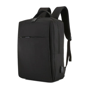 NNEDSZ 15.6 Laptop Backpack with Usb Charging - Waterproof Oxford Cloth Large Capacity - Black