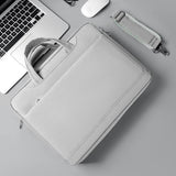 NNEDSZ Thickened Airbag Laptop Messenger Bag - Fits 15.6-16.1 Inches - Black