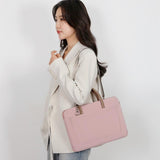 NNEDSZ 13-13.3 Inch Laptop Bag Crossbody Briefcase in Oxford Cloth - Gray - 14 - 14.6 Inch