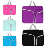 NNEDSZ 13 Inch Multi-Pocket Laptop Liner Bag For Diving Material Computer - Purple