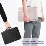 NNEDSZ 14 Inch Waterproof Laptop Handbag In Bg-01 Design - Black - 16 Inch