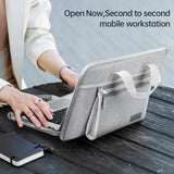 NNEDSZ Portable Oxford Laptop Bag - Durable Fabric - Grey