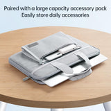 NNEDSZ Portable Oxford Laptop Bag - Durable Fabric - Grey