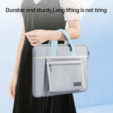 NNEDSZ Portable Oxford Laptop Bag - Durable Fabric - Grey
