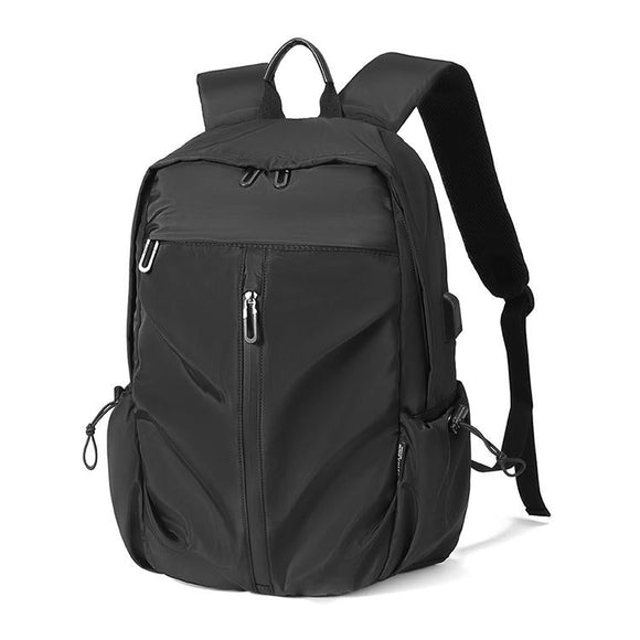 NNEDSZ Black Oxford Laptop Backpack - Multifunctional