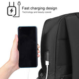 NNEDSZ Black Oxford Laptop Backpack - Multifunctional