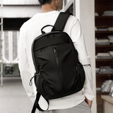 NNEDSZ Black Oxford Laptop Backpack - Multifunctional
