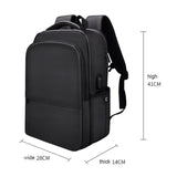 NNEDSZ Waterproof Laptop Backpack with Usb Interface for 15 Laptops - Black