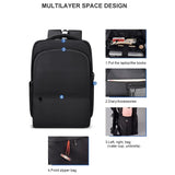 NNEDSZ Waterproof Laptop Backpack with Usb Interface for 15 Laptops - Black