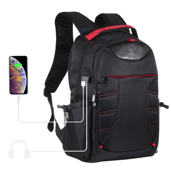 NNEDSZ Portable Dual-shoulder Laptop Backpack - Foldable & Removable Black