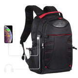NNEDSZ Portable Dual-shoulder Laptop Backpack - Foldable & Removable Black