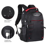 NNEDSZ Portable Dual-shoulder Laptop Backpack - Foldable & Removable Black