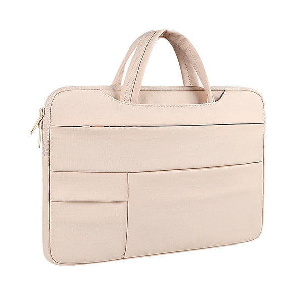 NNEDSZ 15.6 Inch Waterproof Laptop Bag - Wearable - Light Pink