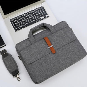 NNEDSZ 15-15.6 Inch Multifunctional Laptop Bag - Durable Gray Shoulder / Handheld