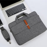 NNEDSZ 15-15.6 Inch Multifunctional Laptop Bag - Durable Gray Shoulder / Handheld
