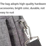 NNEDSZ 15-15.6 Inch Multifunctional Laptop Bag - Durable Gray Shoulder / Handheld