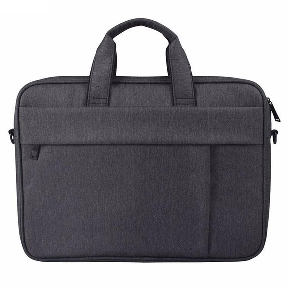 NNEDSZ 15.6 Inch Laptop One-Shoulder Handbag With Waterproof Anti-Theft Design And Suitcase Belt - Black