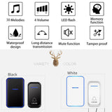 NNEDSZ Wireless Digital Doorbell For Elderly - Home Smart - Black