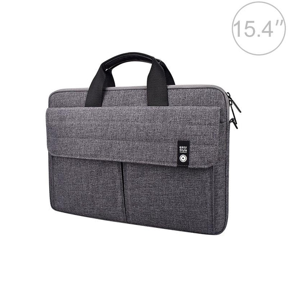 NNEDSZ 15.4 Inch Laptop Handheld Briefcase Storage Bag - no Shoulder Strap - Grey