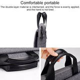 NNEDSZ 15.4 Inch Laptop Handheld Briefcase Storage Bag - no Shoulder Strap - Grey