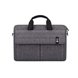 NNEDSZ 15.4 Inch Laptop Handheld Briefcase Storage Bag - no Shoulder Strap - Grey