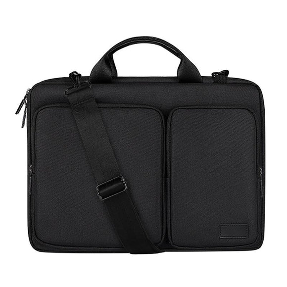NNEDSZ 15.6 Inch Detachable Shoulder Laptop Bag - Thickened Polyester - Black