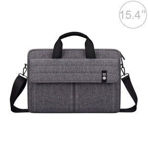 NNEDSZ 15.4 Inch Laptop Carrying Bag with Shoulder Strap - Handheld Briefcase Style - Grey