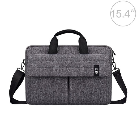 NNEDSZ 15.4 Inch Laptop Carrying Bag with Shoulder Strap - Handheld Briefcase Style - Grey