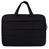 NNEDSZ 15.6 Inch Laptop Tablet Bag with Multiple Pockets and Soft Oxford Cloth Handle - Black