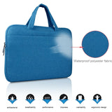 NNEDSZ 15.6 Inch Laptop Tablet Bag with Multiple Pockets and Soft Oxford Cloth Handle - Black