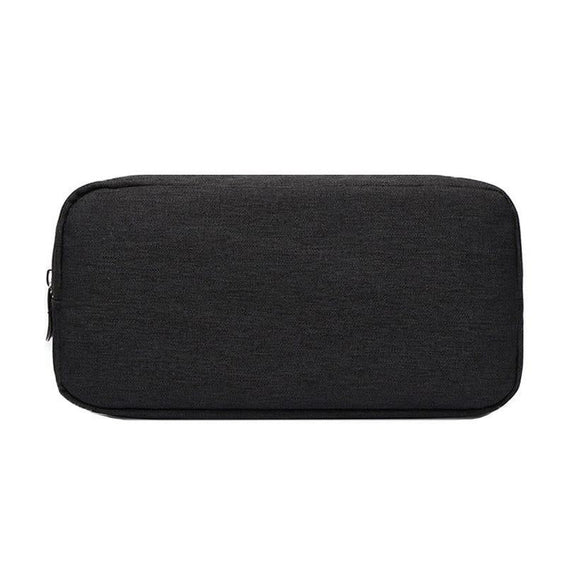 NNEDSZ Versatile Headphone Charger & Data Cable Storage Bag - 23 x 11.5 x 5.5cm - Black