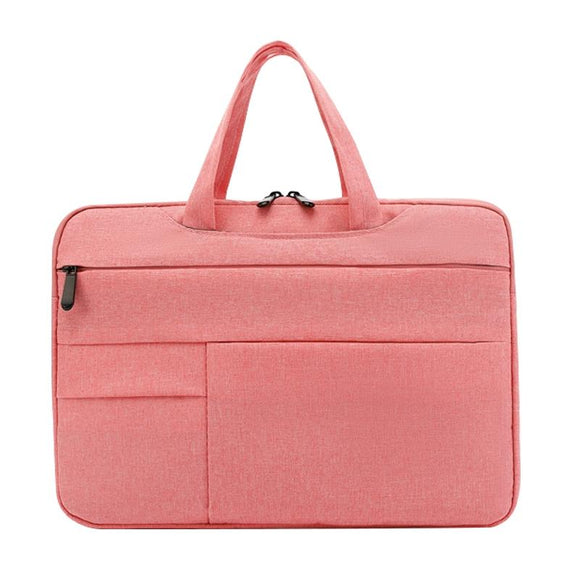NNEDSZ 15.6 Inch Waterproof Laptop Handbag in Oxford Cloth - Pink