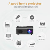 NNEDSZ Portable Mini Projector - 80 Lumens 1080P Support 320X240 Pixels