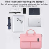 NNEDSZ 15.6 Inch Laptop Handheld Briefcase Storage Bag - no Shoulder Strap - Grey