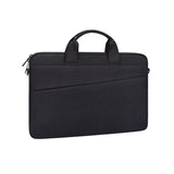 NNEDSZ Portable Laptop Tablet Bag - 15.4 Inch Double Side Pockets Soft Handle Oxford Cloth - Black