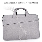 NNEDSZ Portable Laptop Tablet Bag - 15.4 Inch Double Side Pockets Soft Handle Oxford Cloth - Black