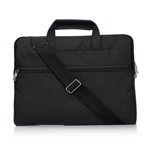 NNEDSZ 15.4 Inch Laptop Bag - Portable one Shoulder Zipper for Macbook Samsung Sony Dell Alienware Chuwi Asus Hp - Black