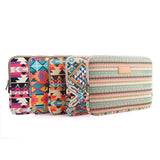 NNEDSZ 15 Inch Lingge Laptop Liner Bag - Pattern Design - Blue Pattern Diamond Lattice