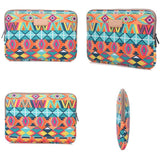 NNEDSZ 15 Inch Lingge Laptop Liner Bag - Pattern Design - Blue Pattern Diamond Lattice