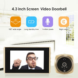 NNEDSZ 4.3 Screen Video Doorbell With 2.0Mp Resolution - Black