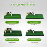 NNEDSZ Portable Golf Putting Mat with Push Rod Trainer - 48x23cm - Black