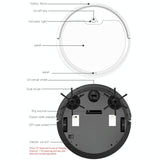Smart Path-charging Sweeping Robot for Household - Black