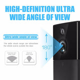 NNEDSZ Smart Wifi Video Doorbell With Night Vision & Motion Detection - Black