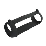 NNEDSZ Portable Silicone Speaker Cover With Shoulder Strap & Carabiner For Jbl Charge 5 - Black