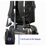 NNEDSZ Large Capacity Business Laptop Backpack with Usb Port - Breathable & Stylish Black 30x12x44cm