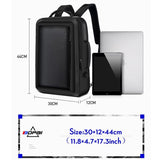 NNEDSZ Large Capacity Business Laptop Backpack with Usb Port - Breathable & Stylish Black 30x12x44cm