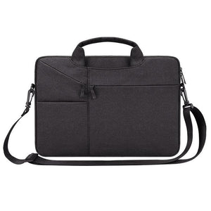 NNEDSZ 15.6 Inch Laptop Handbag With Hidden Strap And Suitcase Belt - Waterproof And Tear-Resistant - Black