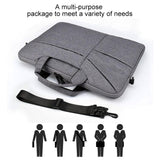 NNEDSZ 15.6 Inch Laptop Handbag With Hidden Strap And Suitcase Belt - Waterproof And Tear-Resistant - Black